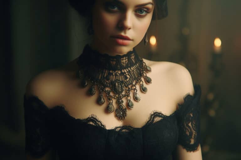 collier ras de cou gothique