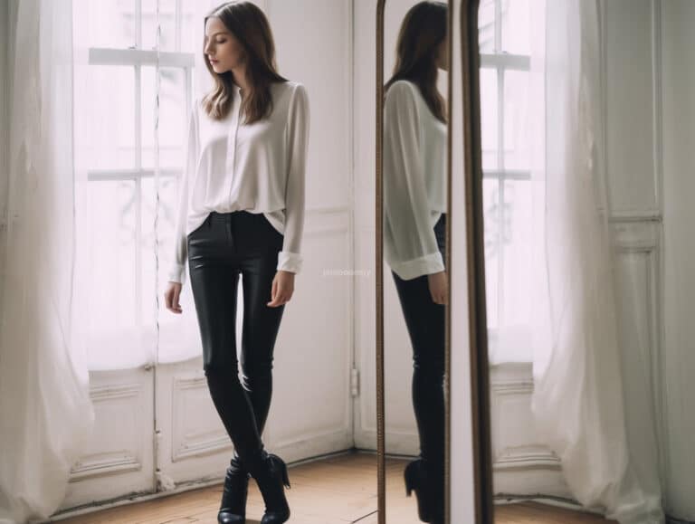 legging cuir cuissardes