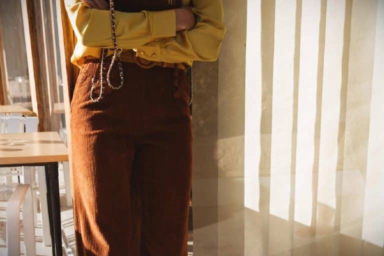 pantalon en velours pour femme mode