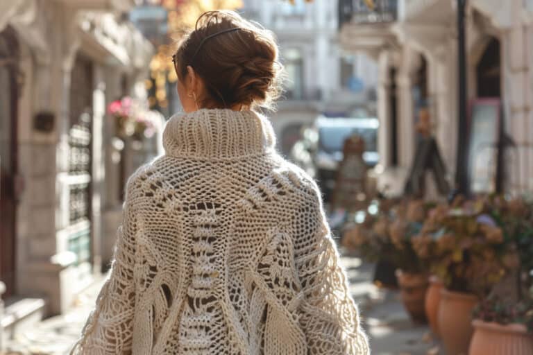 Adoptez un look élégant avec un pull en dentelle