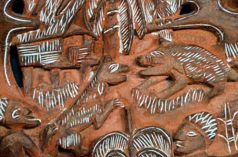 ancien bois sculpte art polynesien