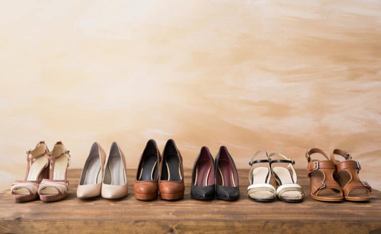chaussure avec legging cuir