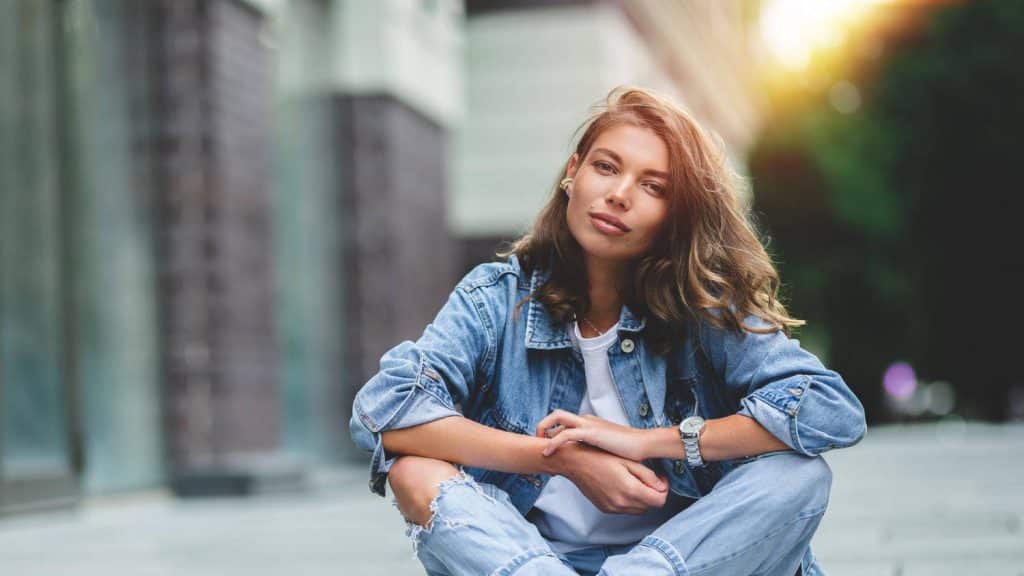 chemisier en jean femme