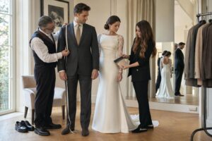 costume mariage homme robe assortie