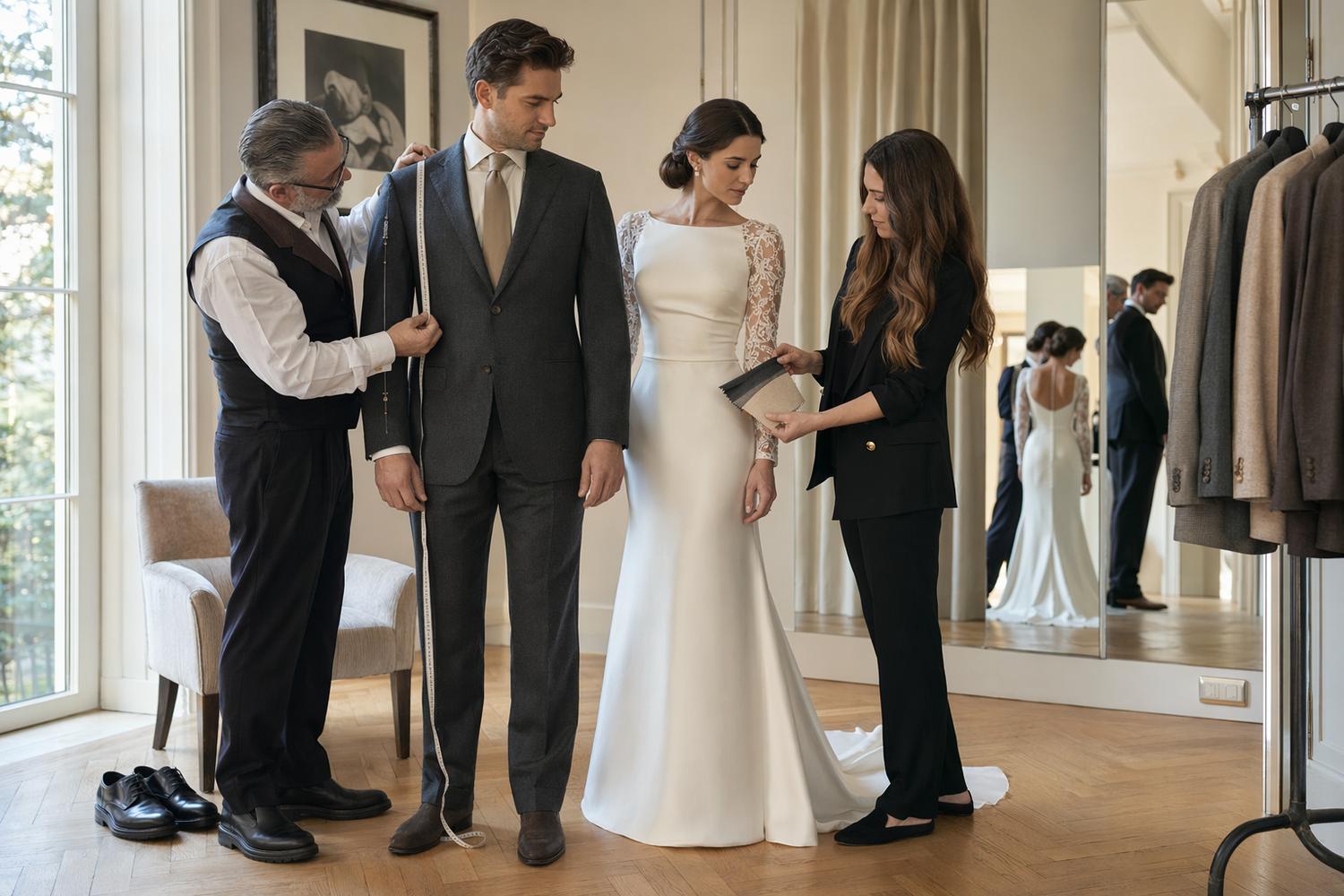 costume mariage homme robe assortie