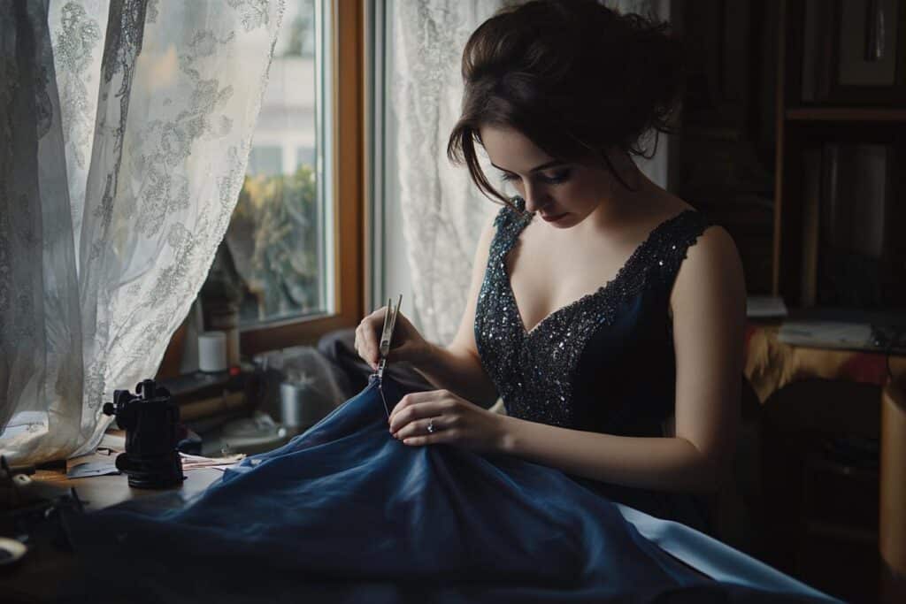 coudre robe de soiree