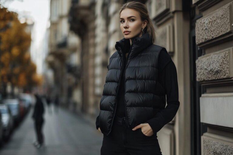 doudoune noir sans manche femme