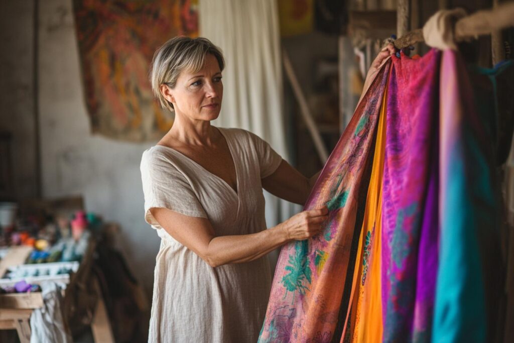 foulards fait main mode authentique