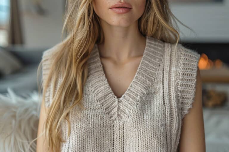 Le pull femme sans manche col V : la pièce incontournable de votre garde-robe