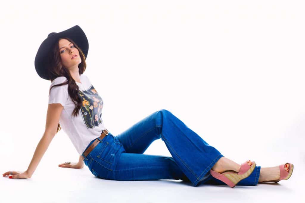 pantalon wide leg mode retro