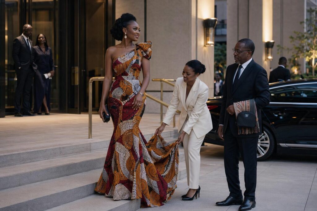 robe de soiree en pagne