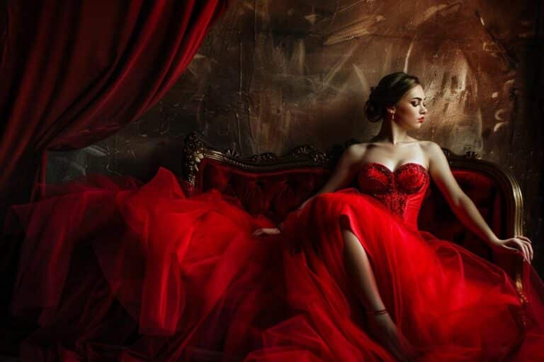 robe soiree rouge elegante 1