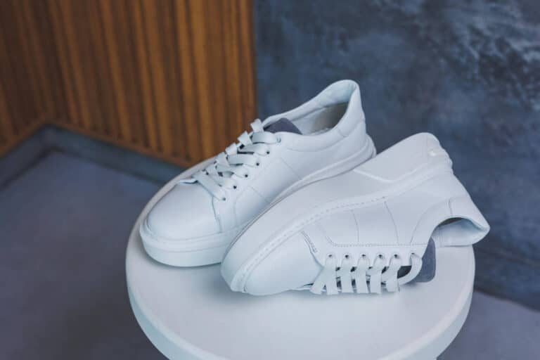 sneakers cuir blanc homme