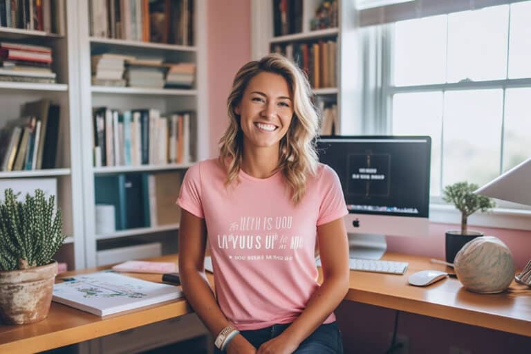t shirt femme rose personnalisé