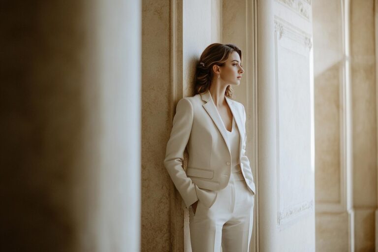 tailleur femme mariage civil